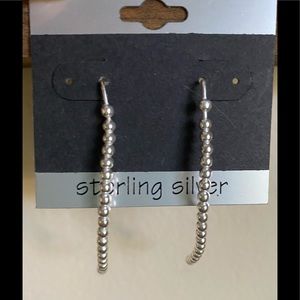 Sterling silver earrings- NWOT- never worn .